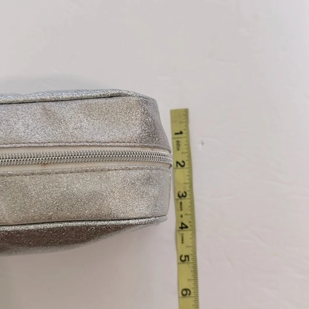 Morphe × Jaclyn Hill The Complexion Master Collection makeup bag in silver NWOT